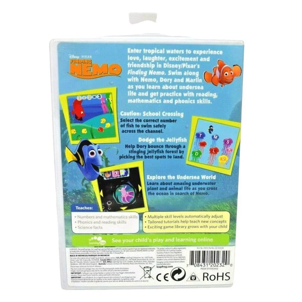 Disney Pixar Finding Nemo (Leapster, 2008) Reading Mathematics Phonics